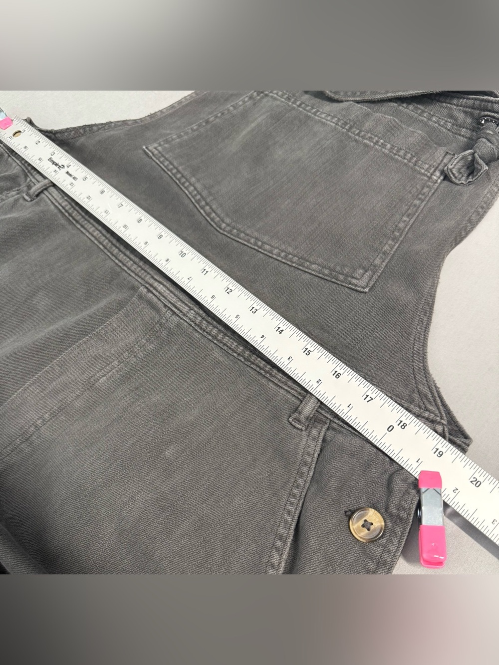 aerie Wide-Leg Overalls in Charcoal - Picture 5 of 11